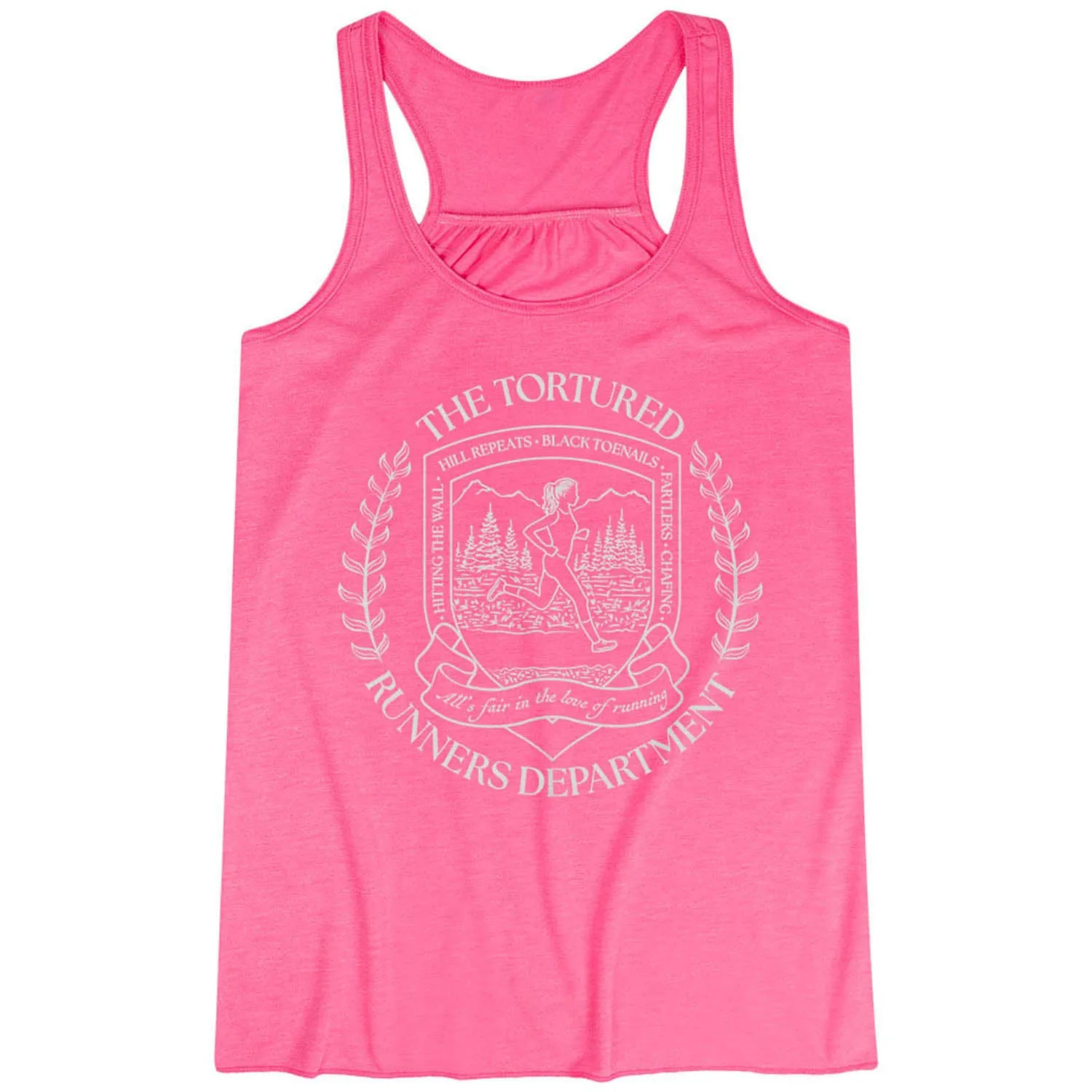 Flowy Racerback Tank Top - The Tortured Runners Department Disaster - relief - ready