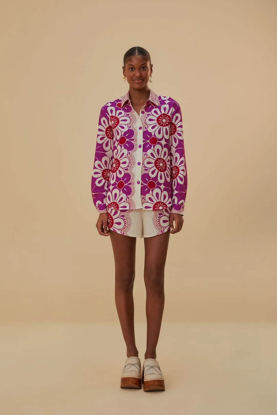 Off-White Maia Lenzing? Ecovero? Euroflax? Shorts Rubberized Waist Grip