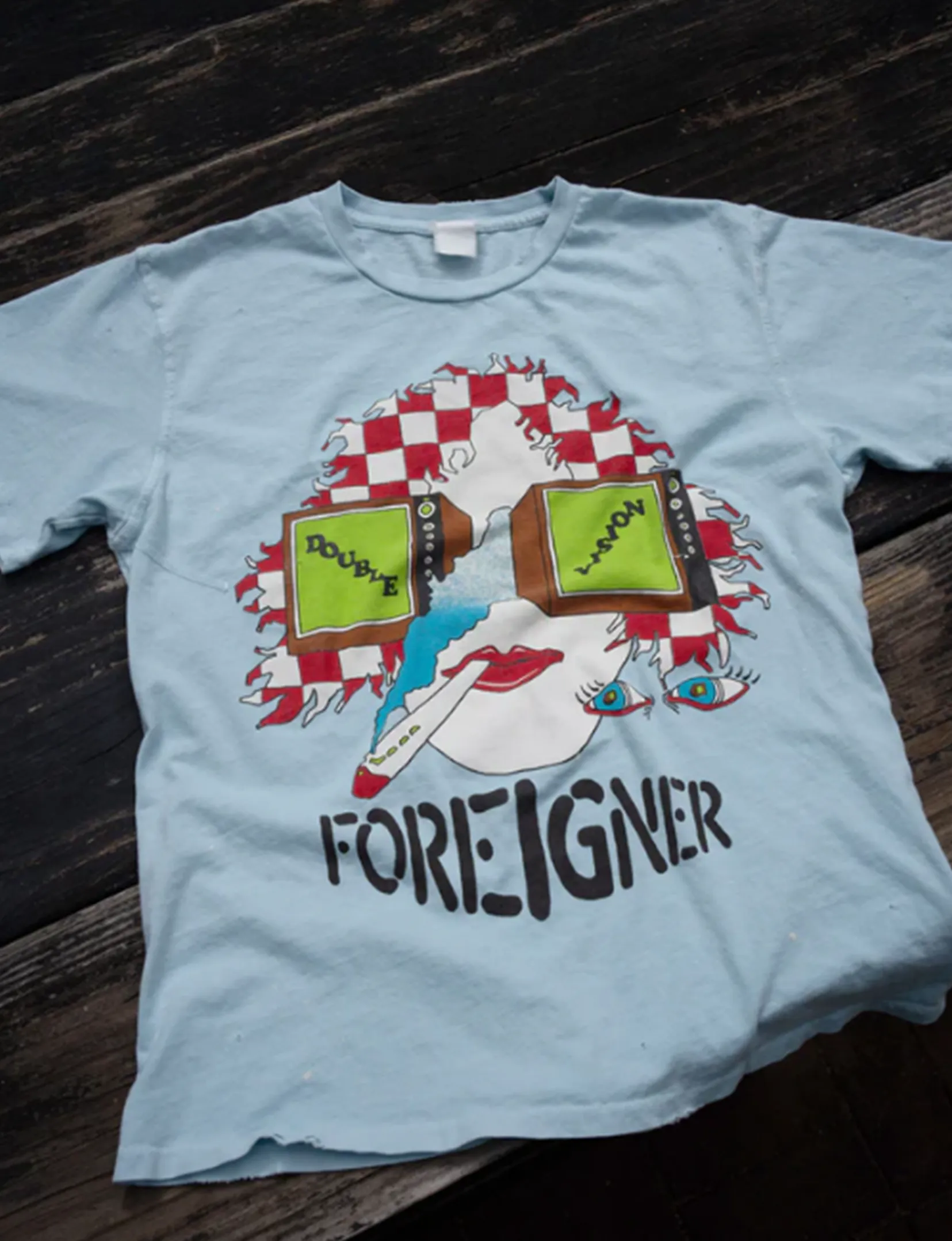 Foreigner Crew Tee, Haze Recommended Low Environmental Impact