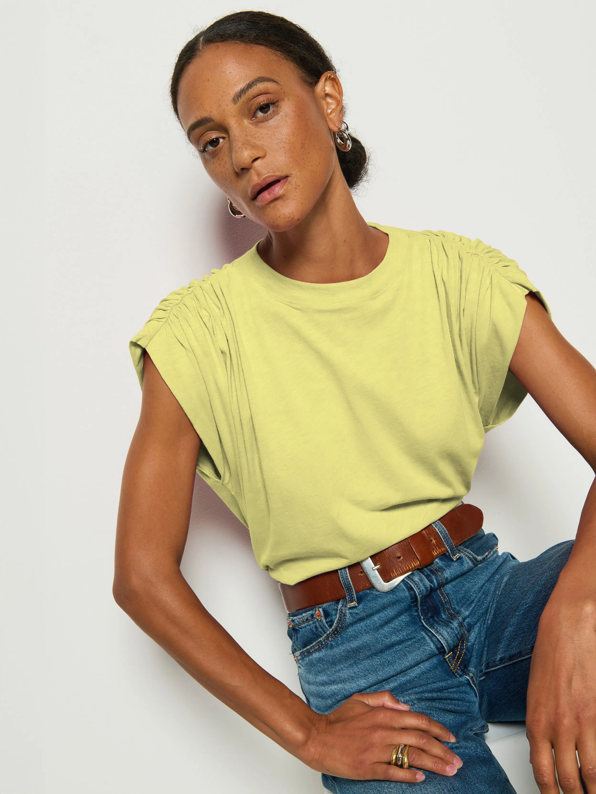 Frankie Muscle Tee Trendy Comfort Fit Casual Performance