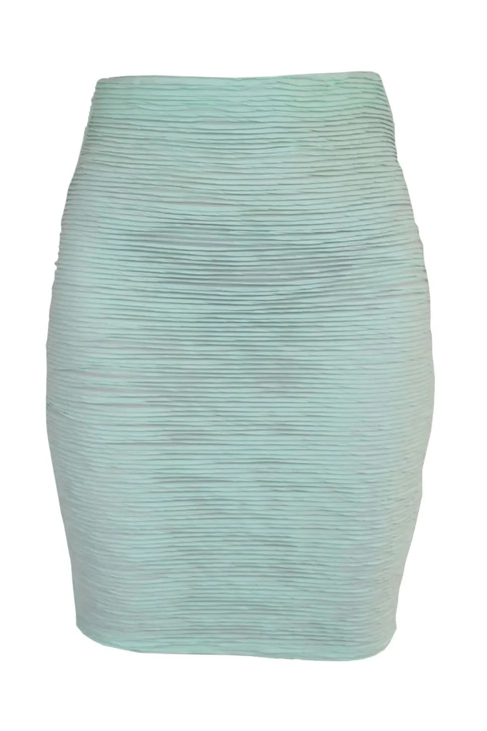Polished Fit Ribbed Pencil Skirt