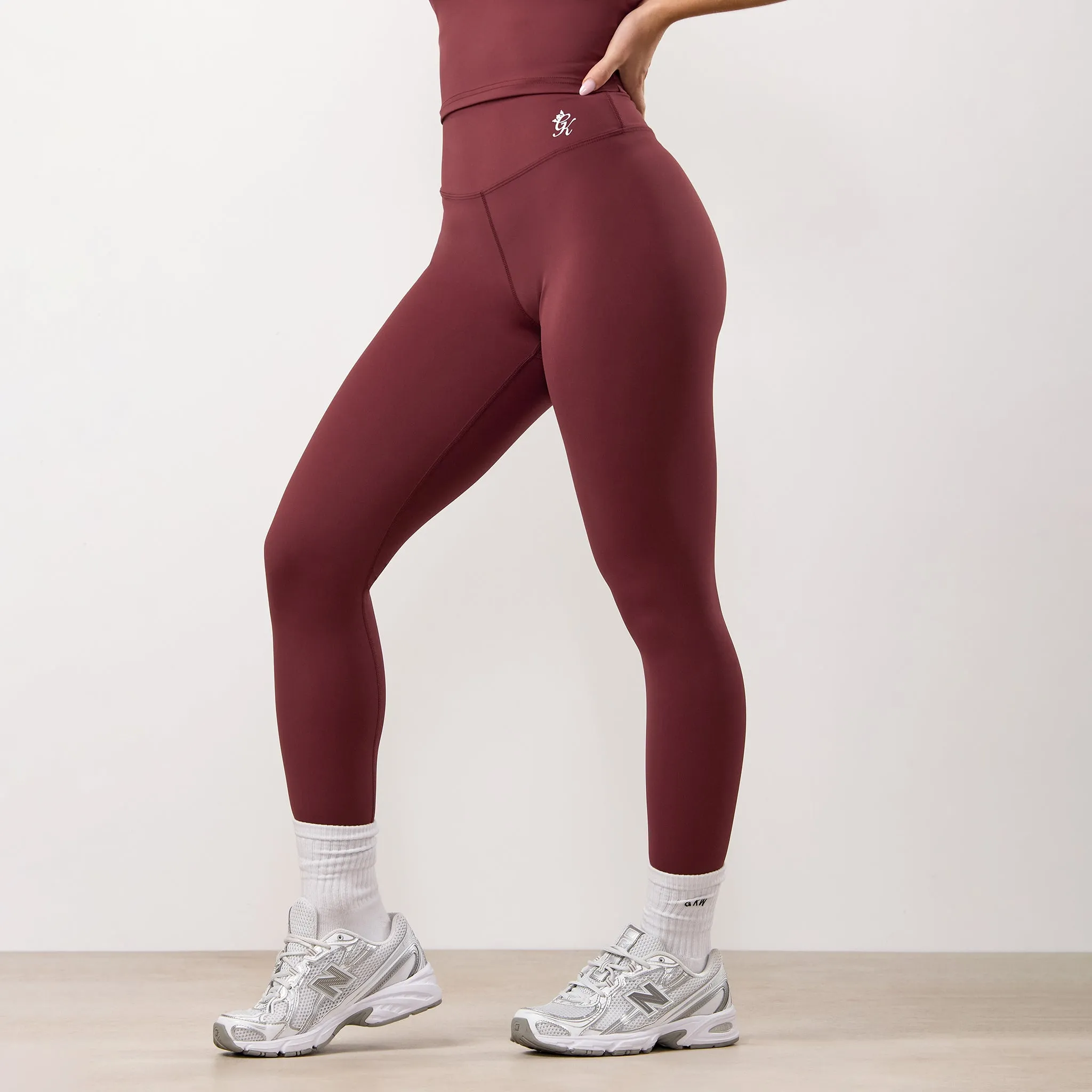 Gym King 365 Legging - Burgundy Soft touch finish