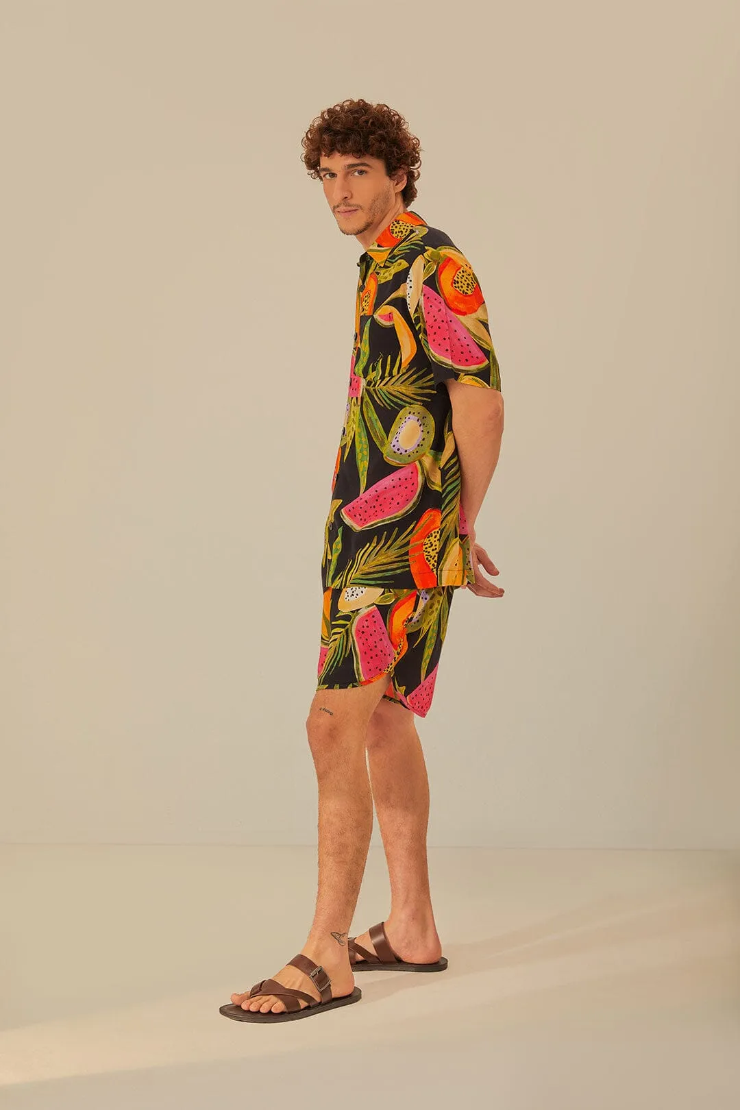 Belt loops Relaxed Movement Fruits Shorts