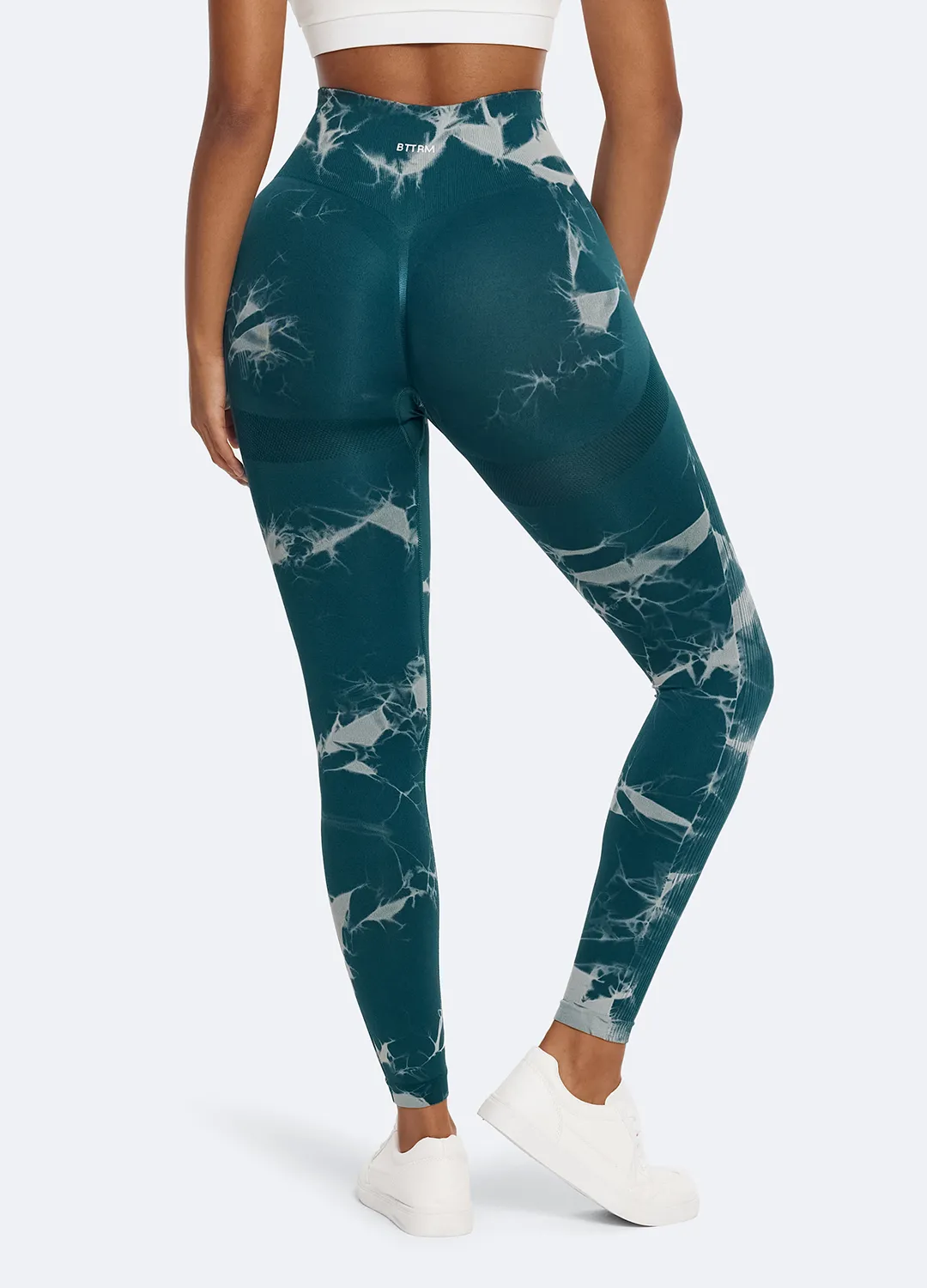 Tie Dye Leggings with Push-Up Wrinkle Resistant Fitness Lover high-waisted style