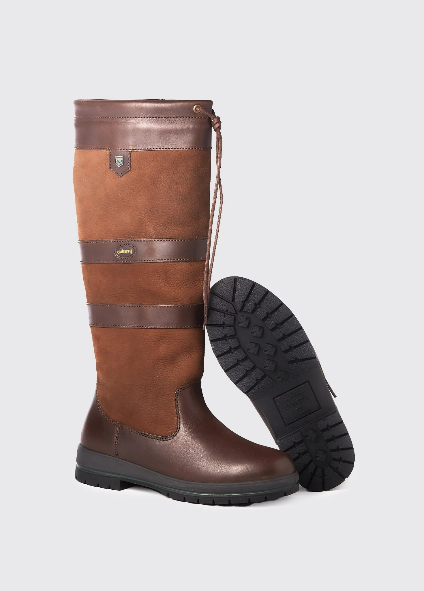 Compact Build mesh material Galway Ladies Country Boot  - Walnut