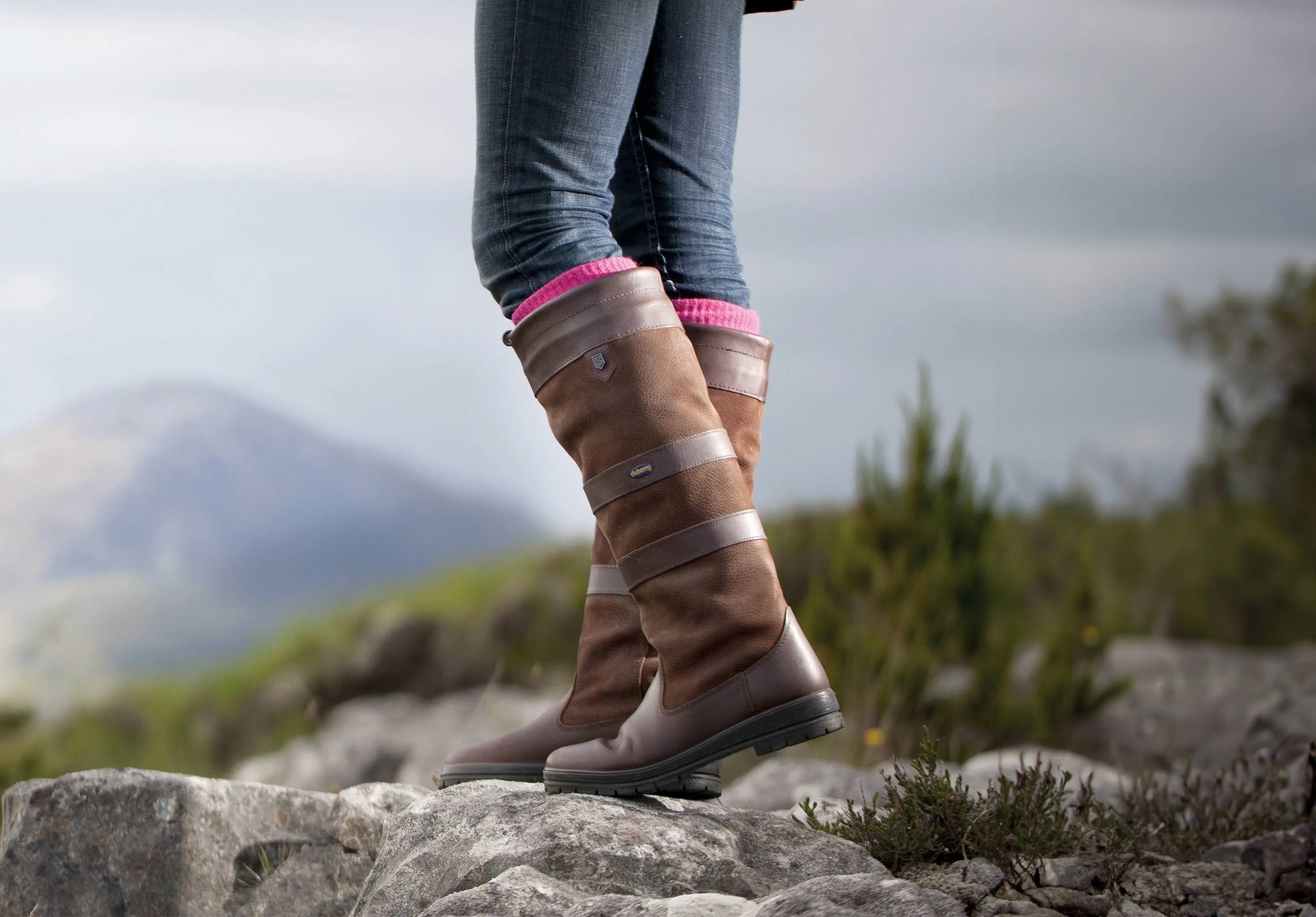 Galway Ladies SlimFit? Country Boot - Walnut Neutral palette Breathable Uppers