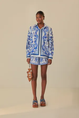 NoChafeFinish Tagless Labeling Garden Tiles Plaid Shorts