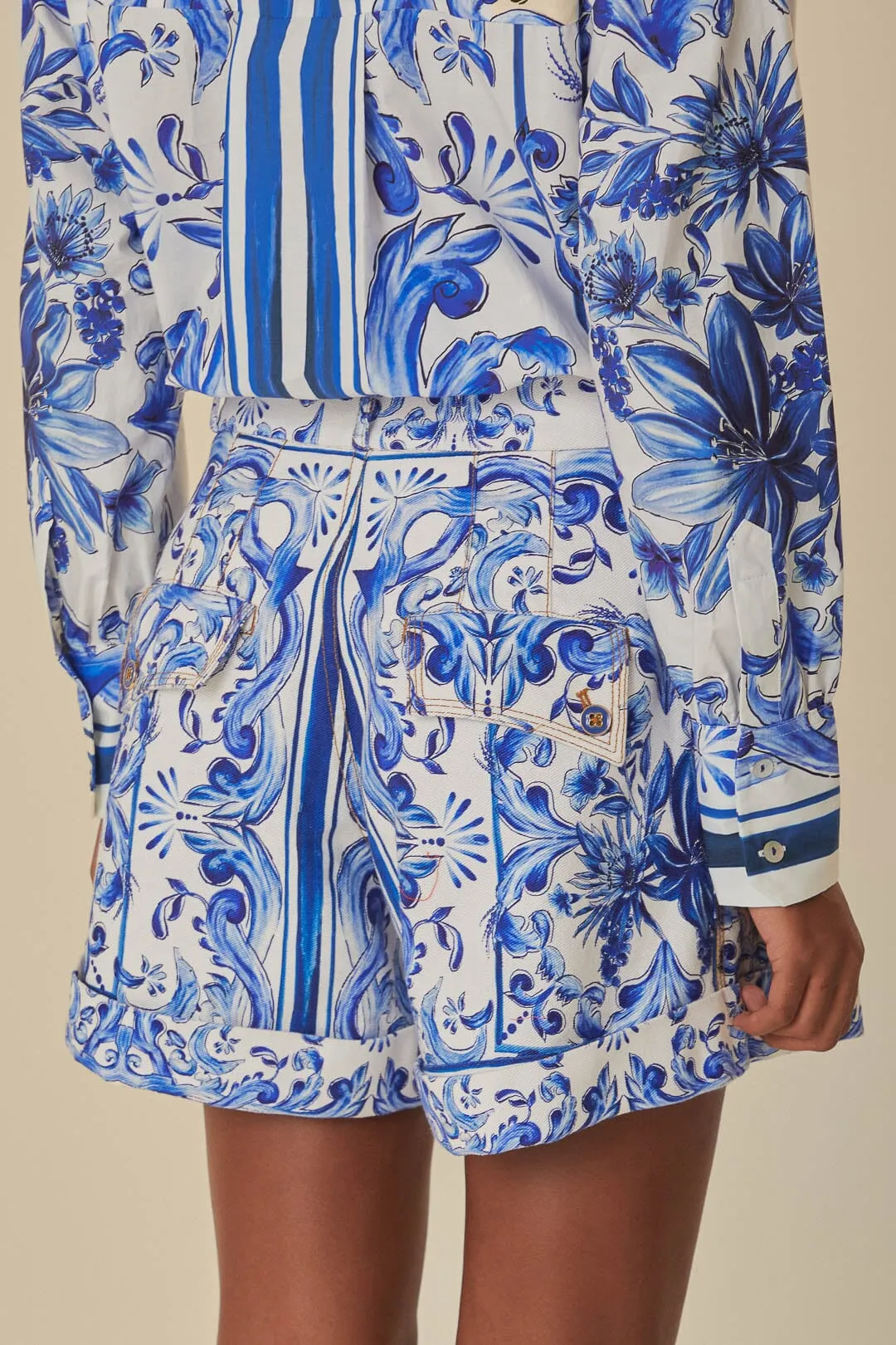 Garden Tiles Plaid Shorts Golf shorts Quick Action Fit