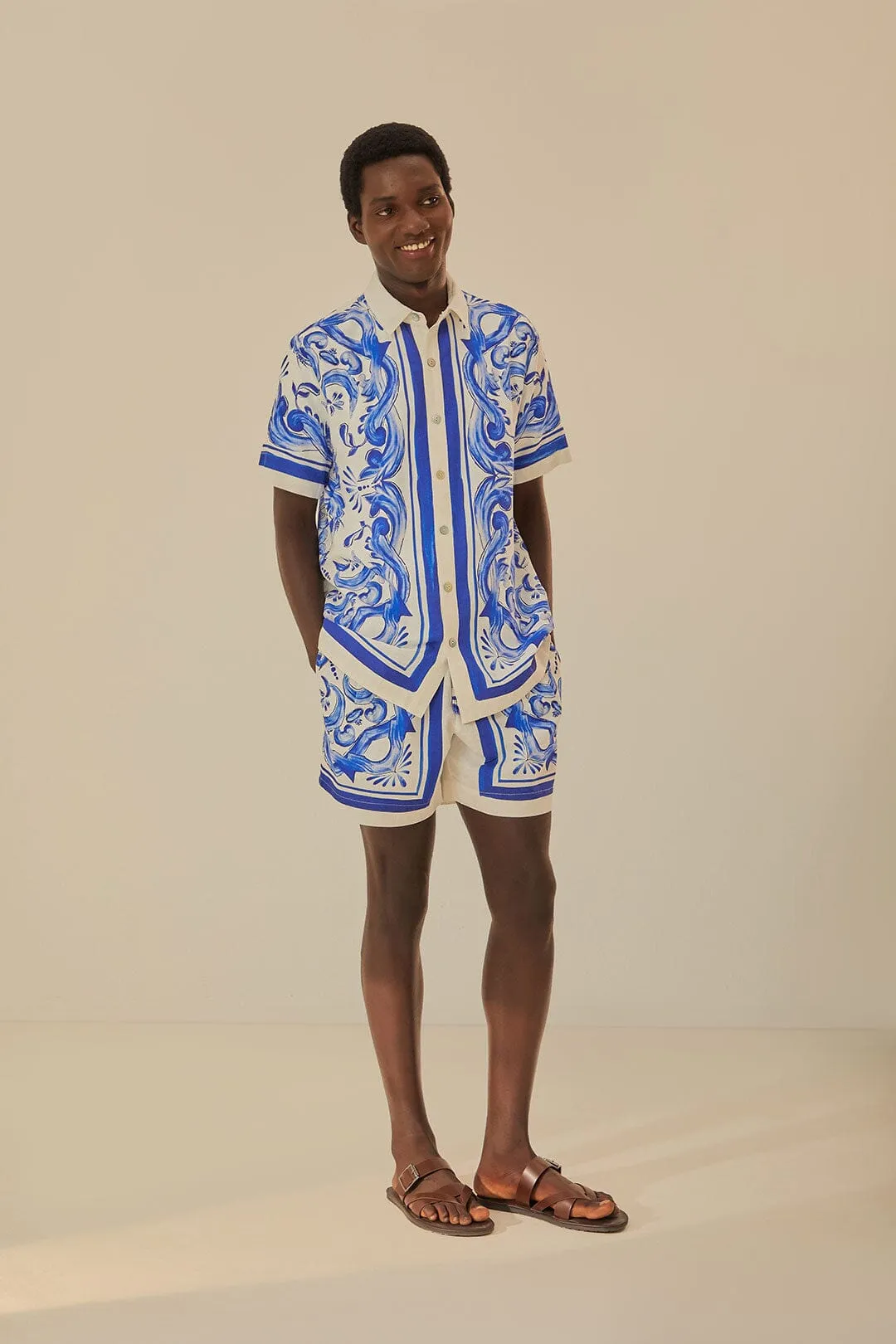 Lightweight Shorts Garden Tiles Shorts