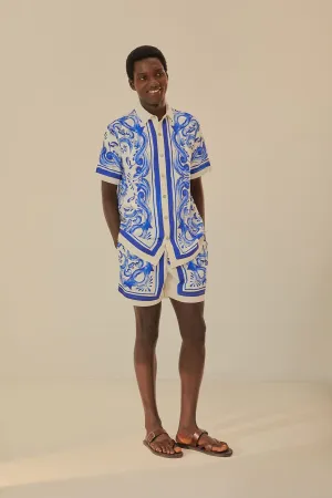 Lightweight Shorts Garden Tiles Shorts