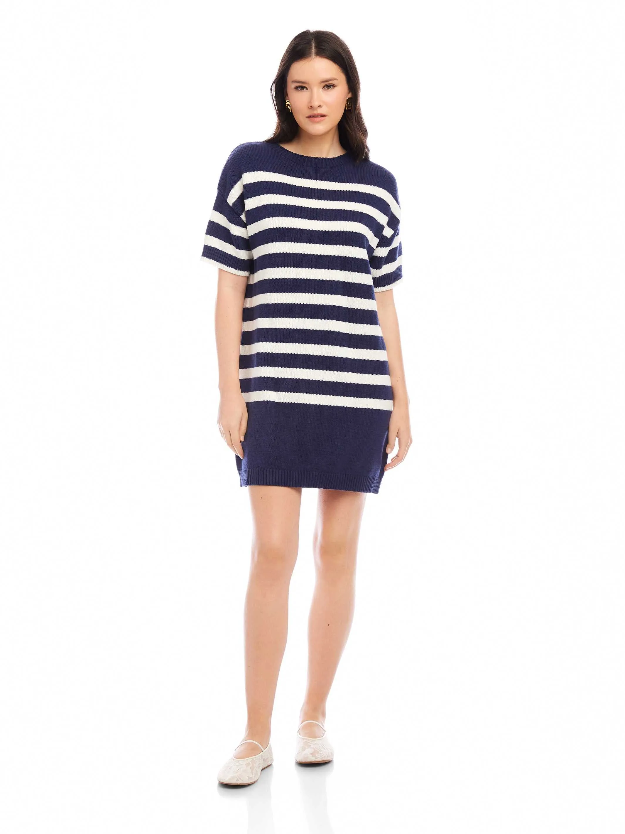 sophisticated appearance Georgette Sweater Dress
