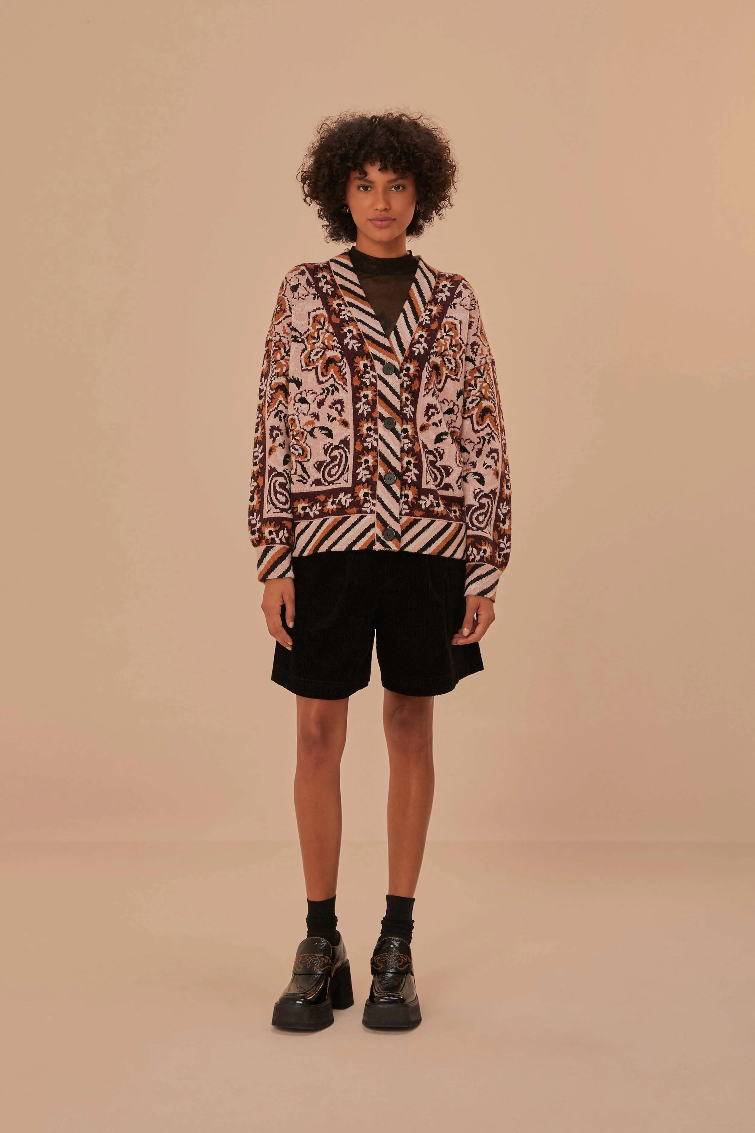 Glam Tapestry Knit Cardigan Sweater Pilling Prevention Tips