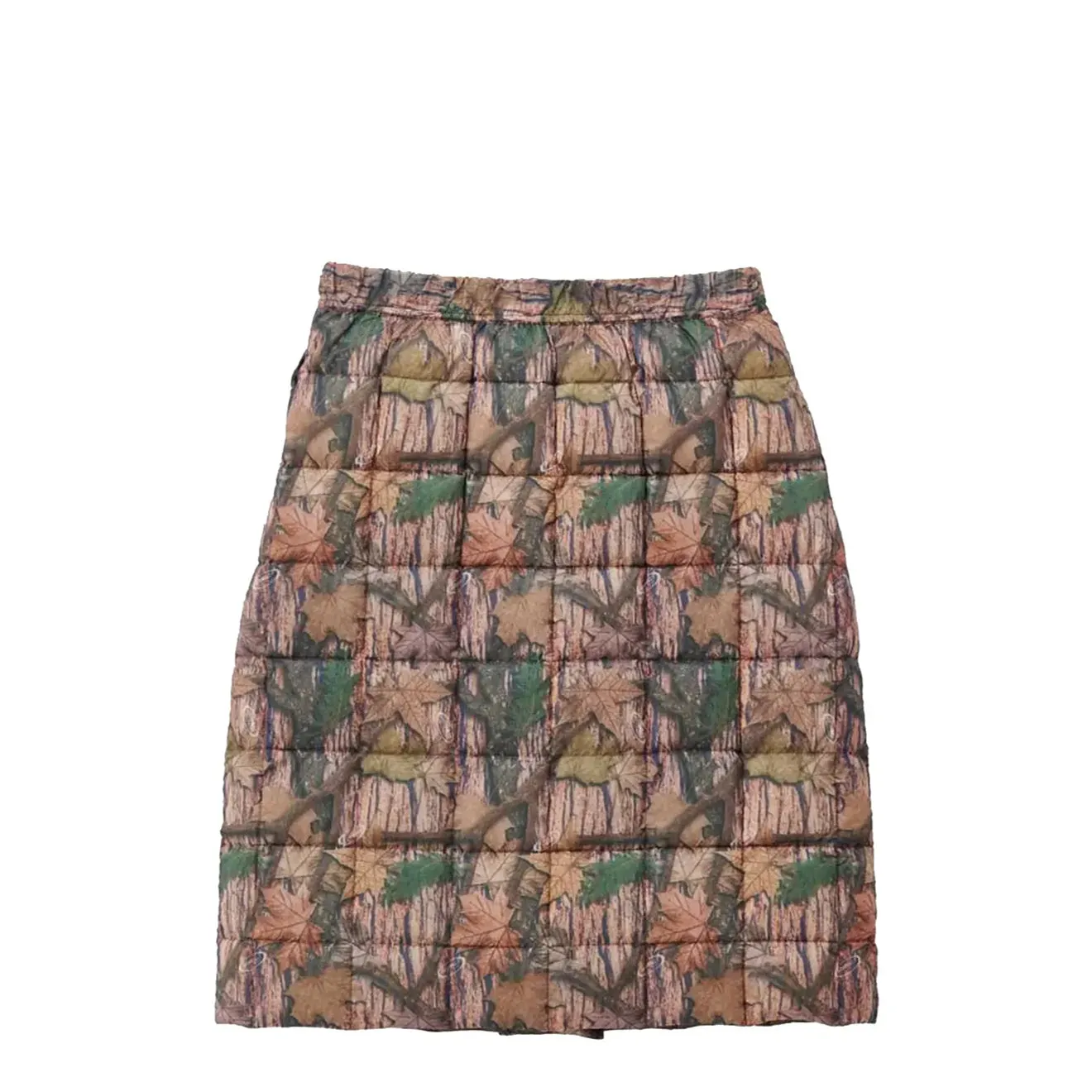 Gramicci Womens Down Skirt Leaf-Camo Draped Design
