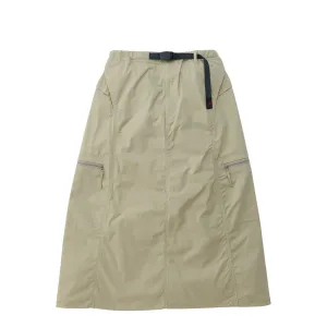 Gramicci Womens Softshell Nylon Skirt Taupe Detachable Tie Clean Finish
