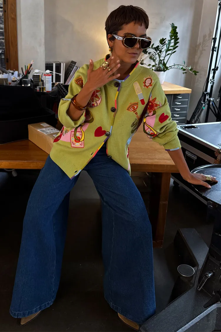 Daily Comfort Green Enchanted Cardigan