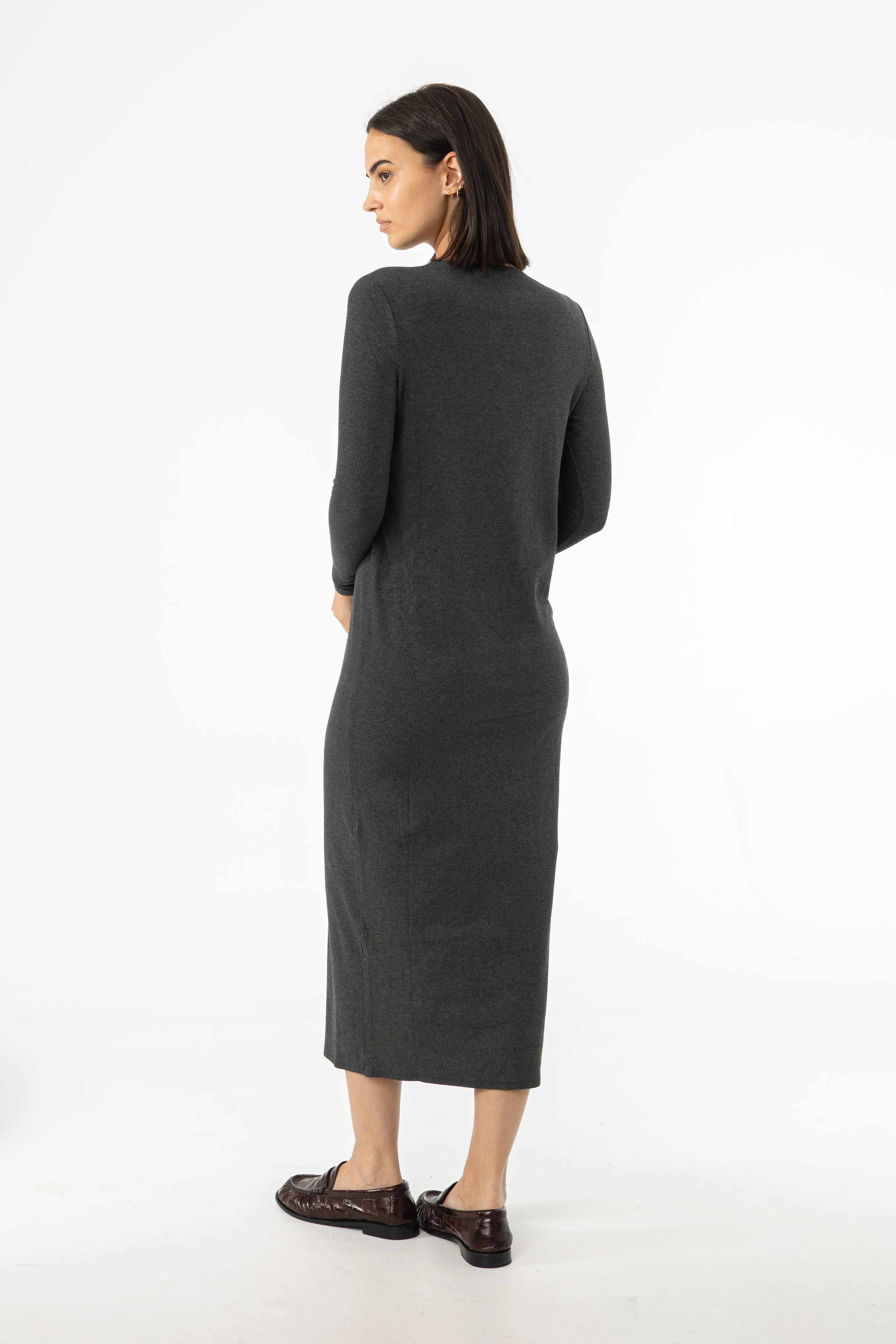 Grey Basic Maxi Texture Soft