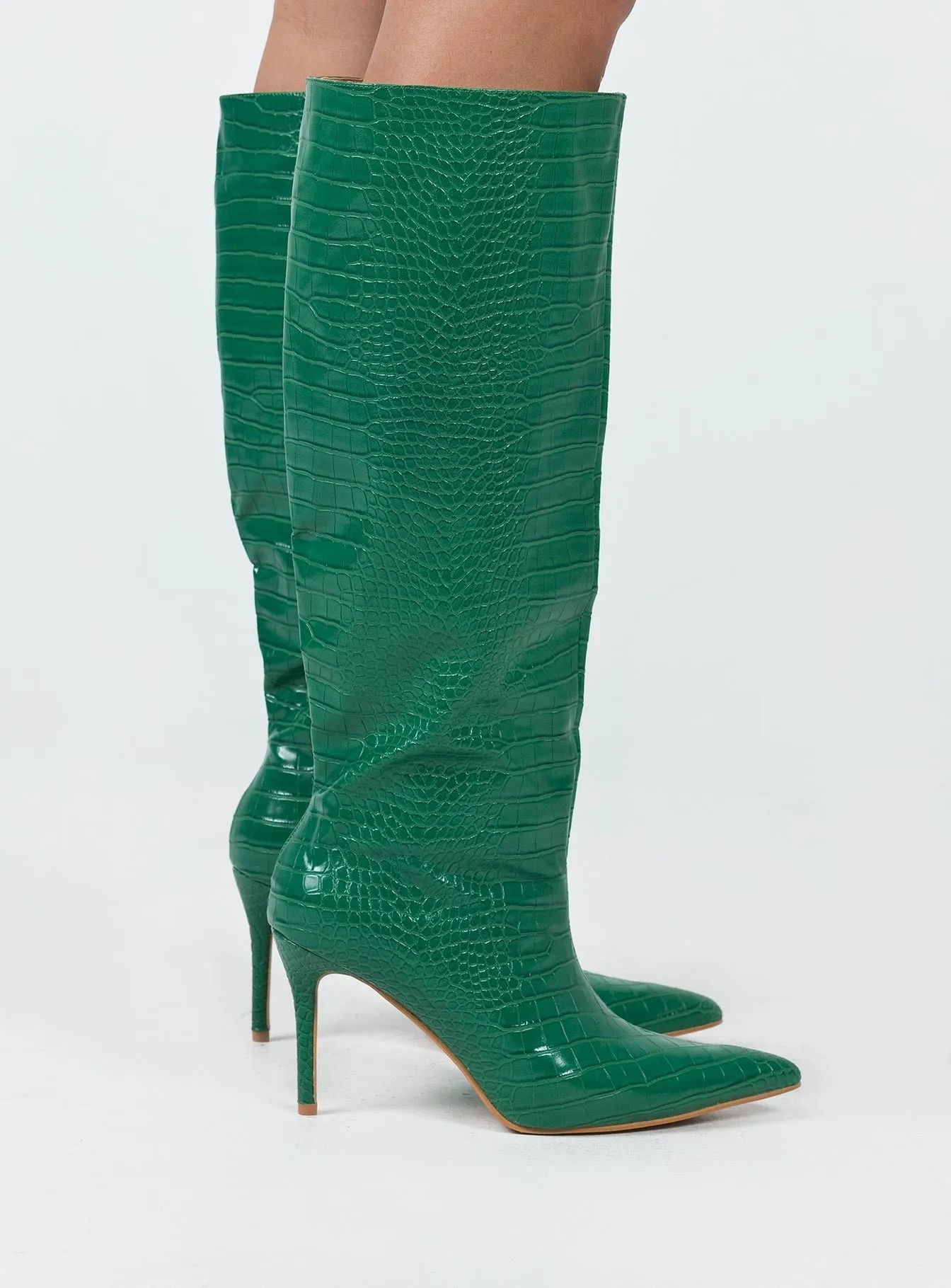 Smooth glide Yorke Knee High Boots Green