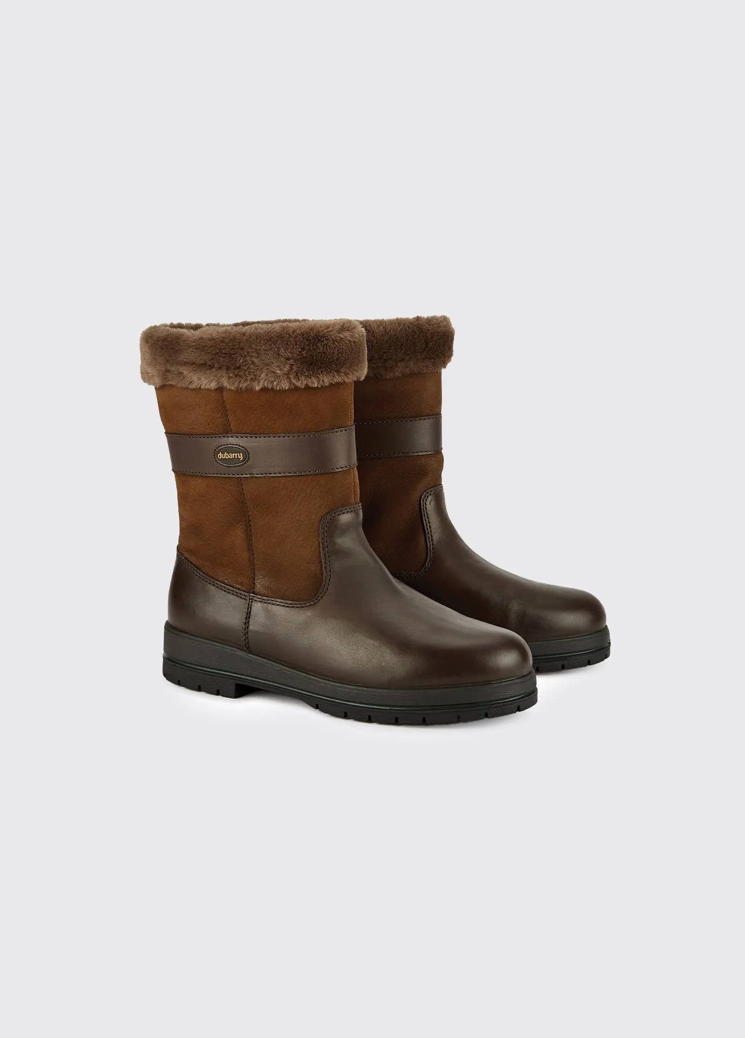Foxrock Ladies' Insulated Country Boot - Walnut Snow protection