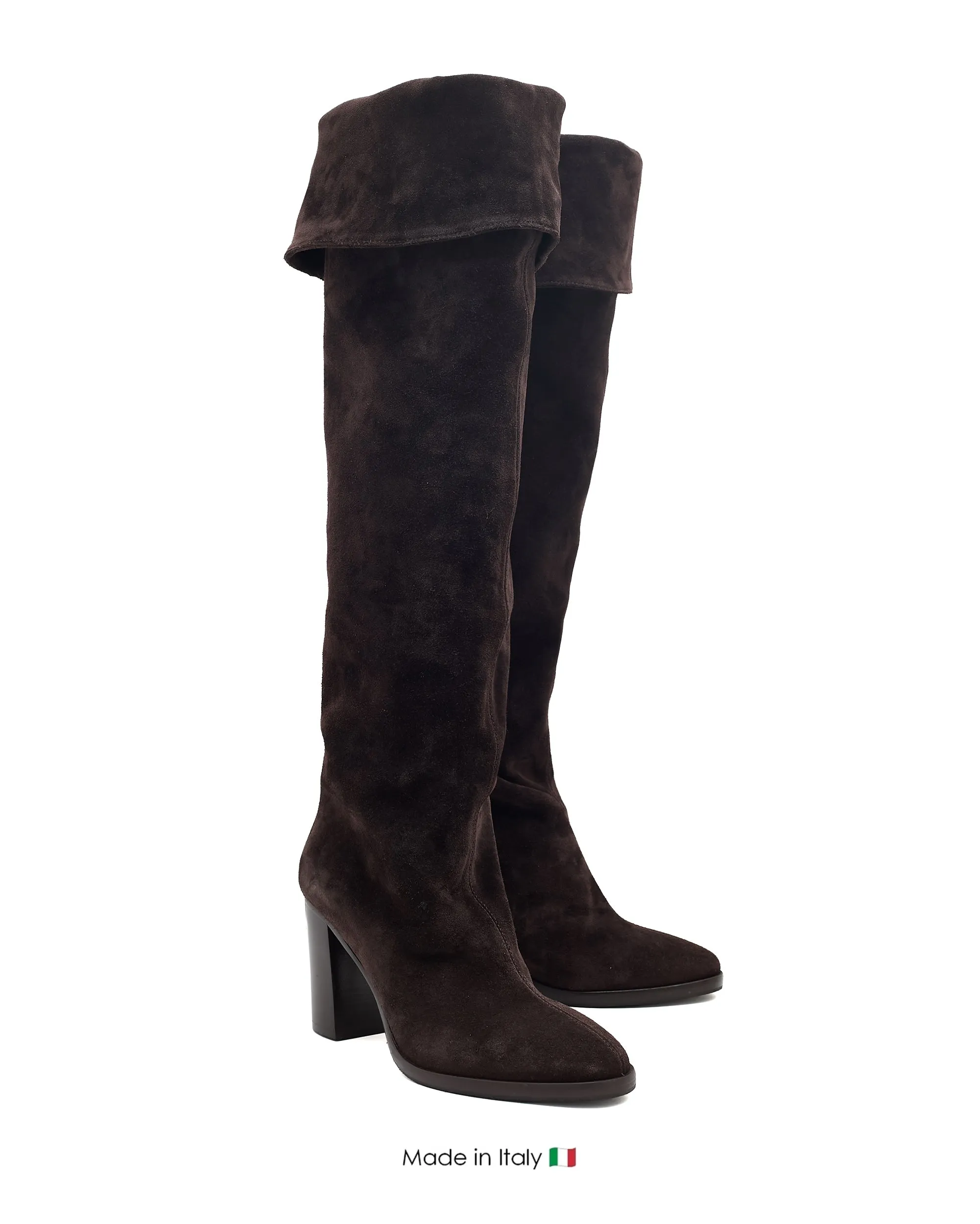 Sporty Look Isis Dark Brown Suede