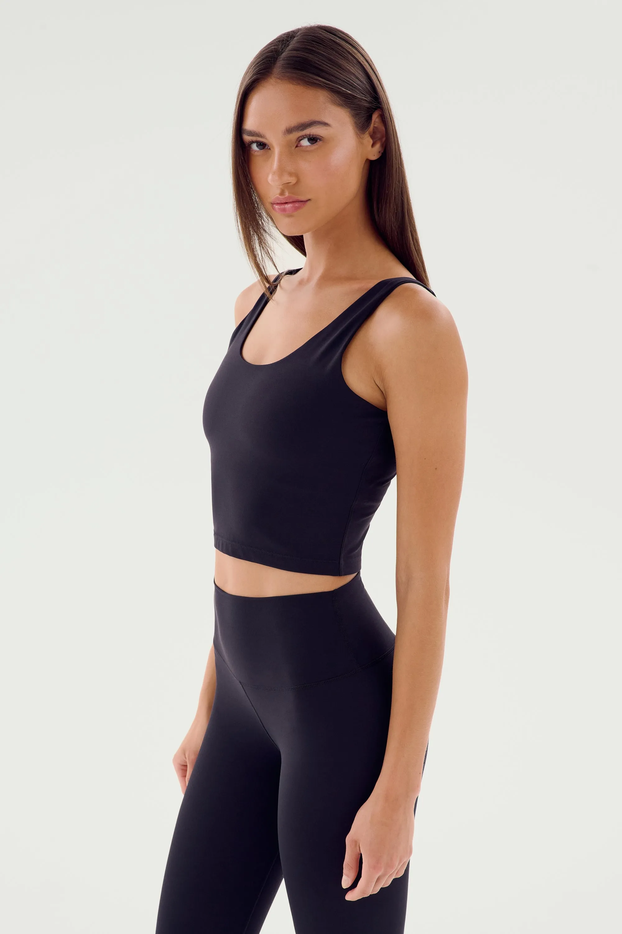 Sprint Rigor Bralette - Black Front Zip Closure