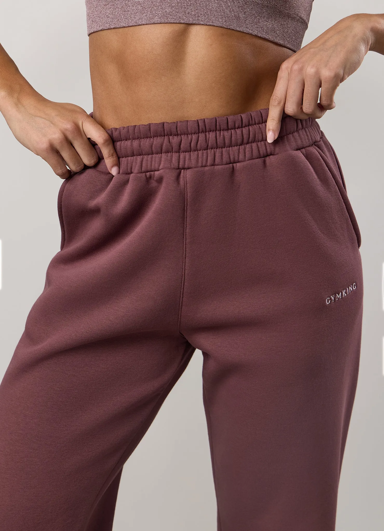 Seasonless wear Light Waist Gym King 365 Boyfriend Jogger - Grape