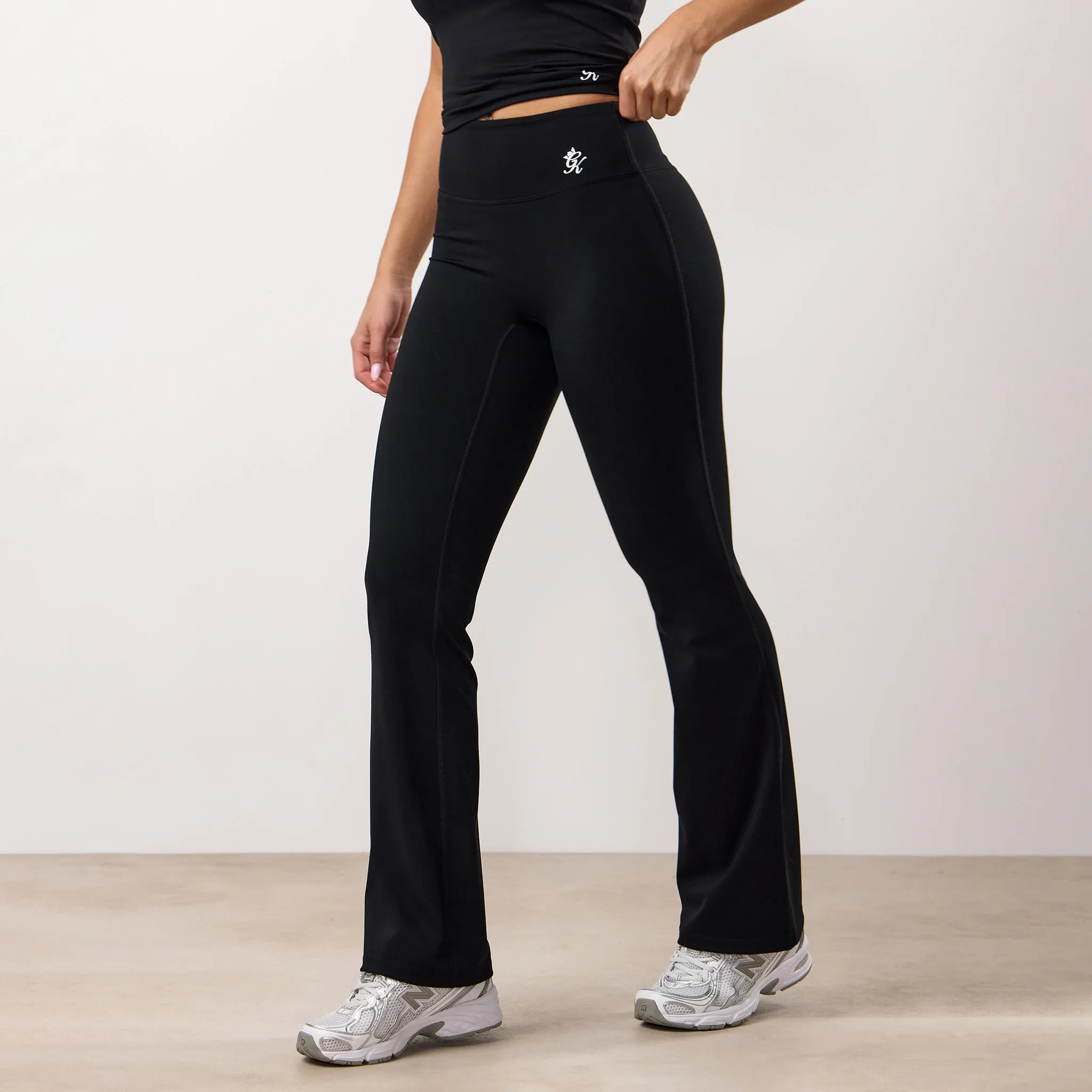 Gym King 365 Flared Yoga Legging - Black Petite Size City Walk