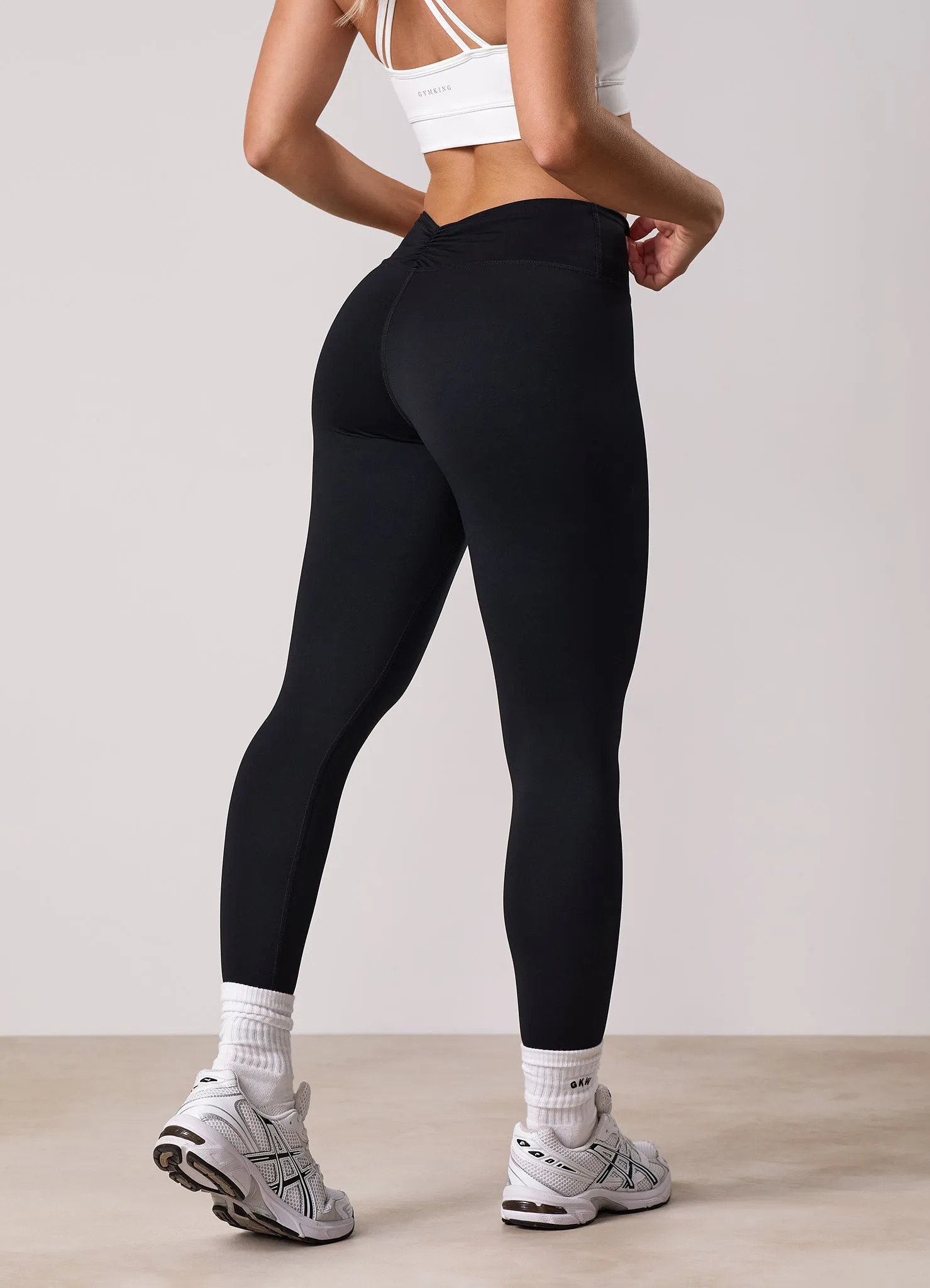 Non Irritating Fabric Gym King 365 Scrunch Legging - Black