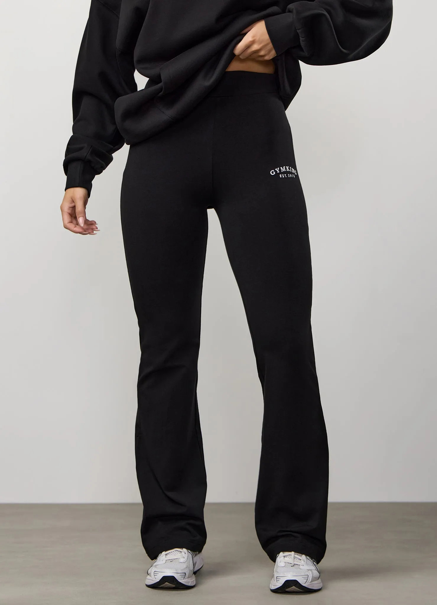 Thermal regulation Gym King Compose Cotton Jersey Flared Legging - Black