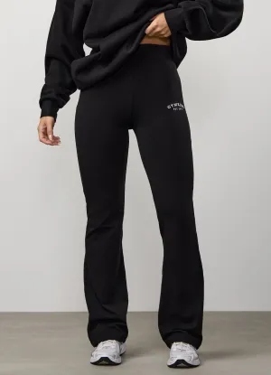 Thermal regulation Gym King Compose Cotton Jersey Flared Legging - Black