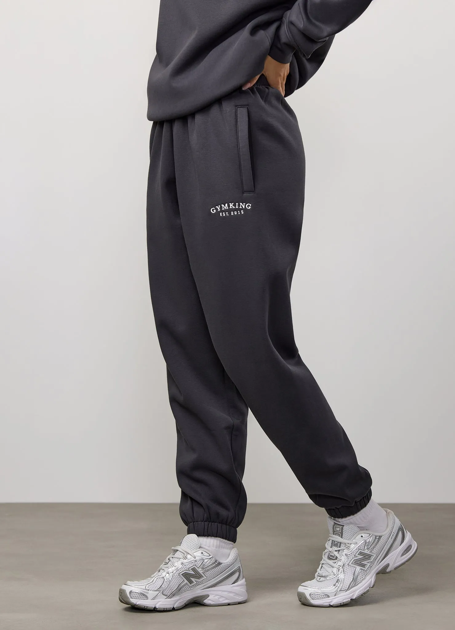 Modern Relaxed AntibacterialCoating Gym King Compose Fleece Relaxed Jogger - Dark Pewter