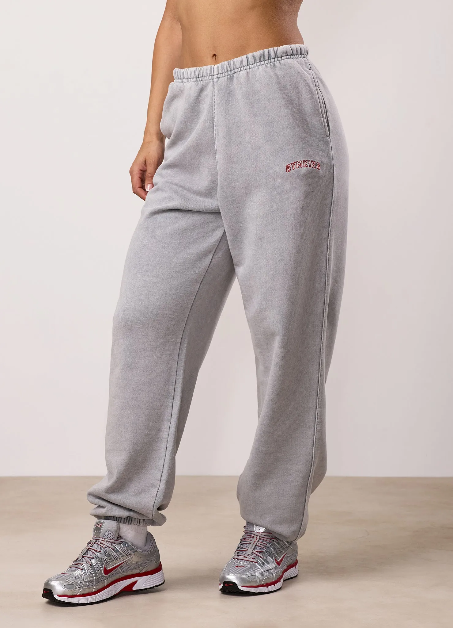 Sport Ready AntiSlipGrip Gym King Limitless Relaxed Fit Jogger - Washed Light Grey