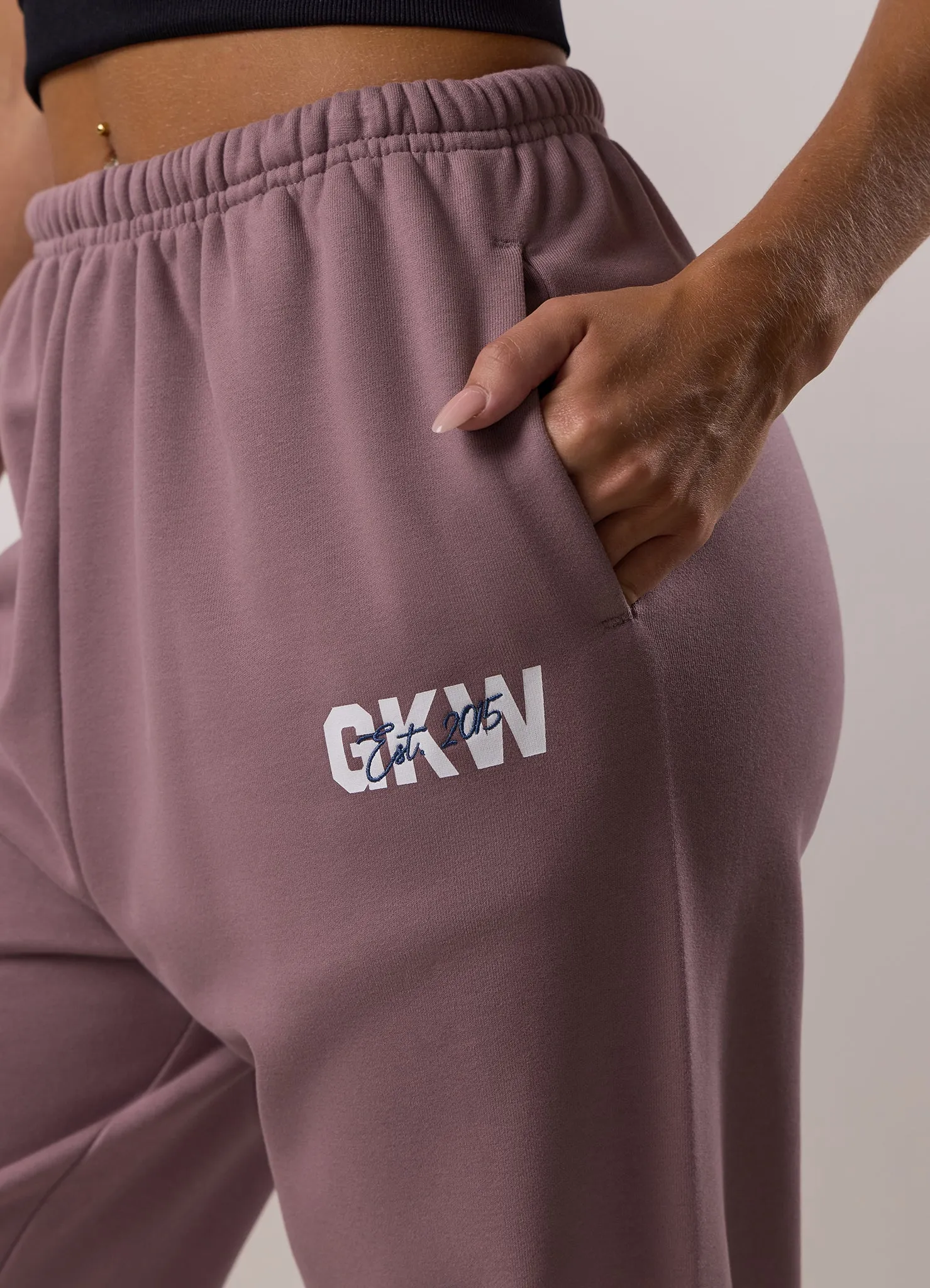 Padded hips Minimalist Design Gym King Revive Peached Jogger - Purple Fog