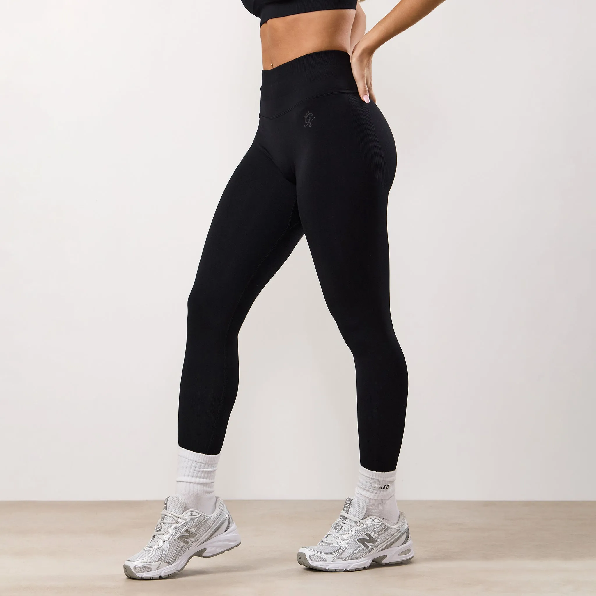 Gym King Sculpt Seamless Legging - Black Budget Friendly Morning Stretch