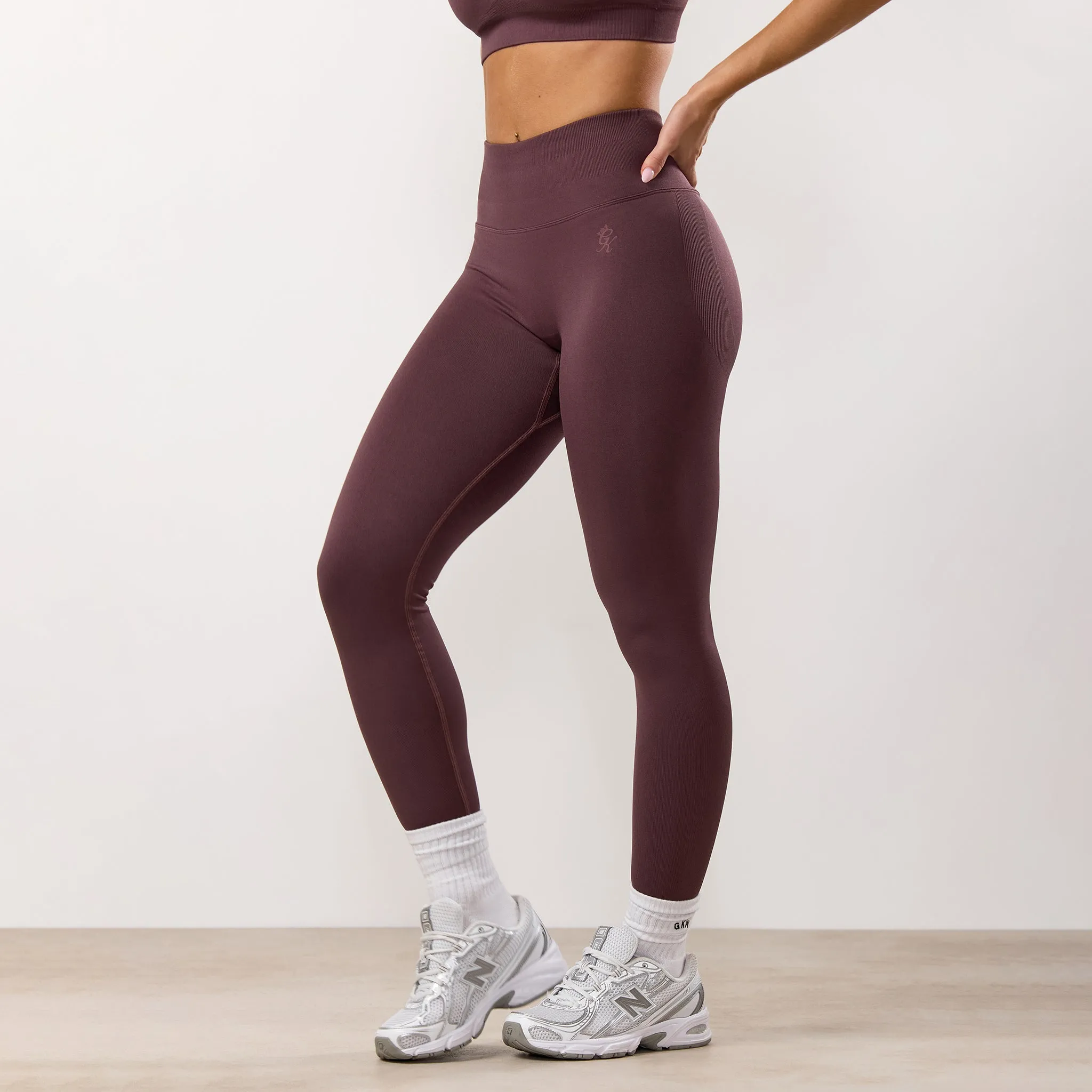 Seamless Design Minimalist Style Gym King Sculpt Seamless Legging - Deep Plum
