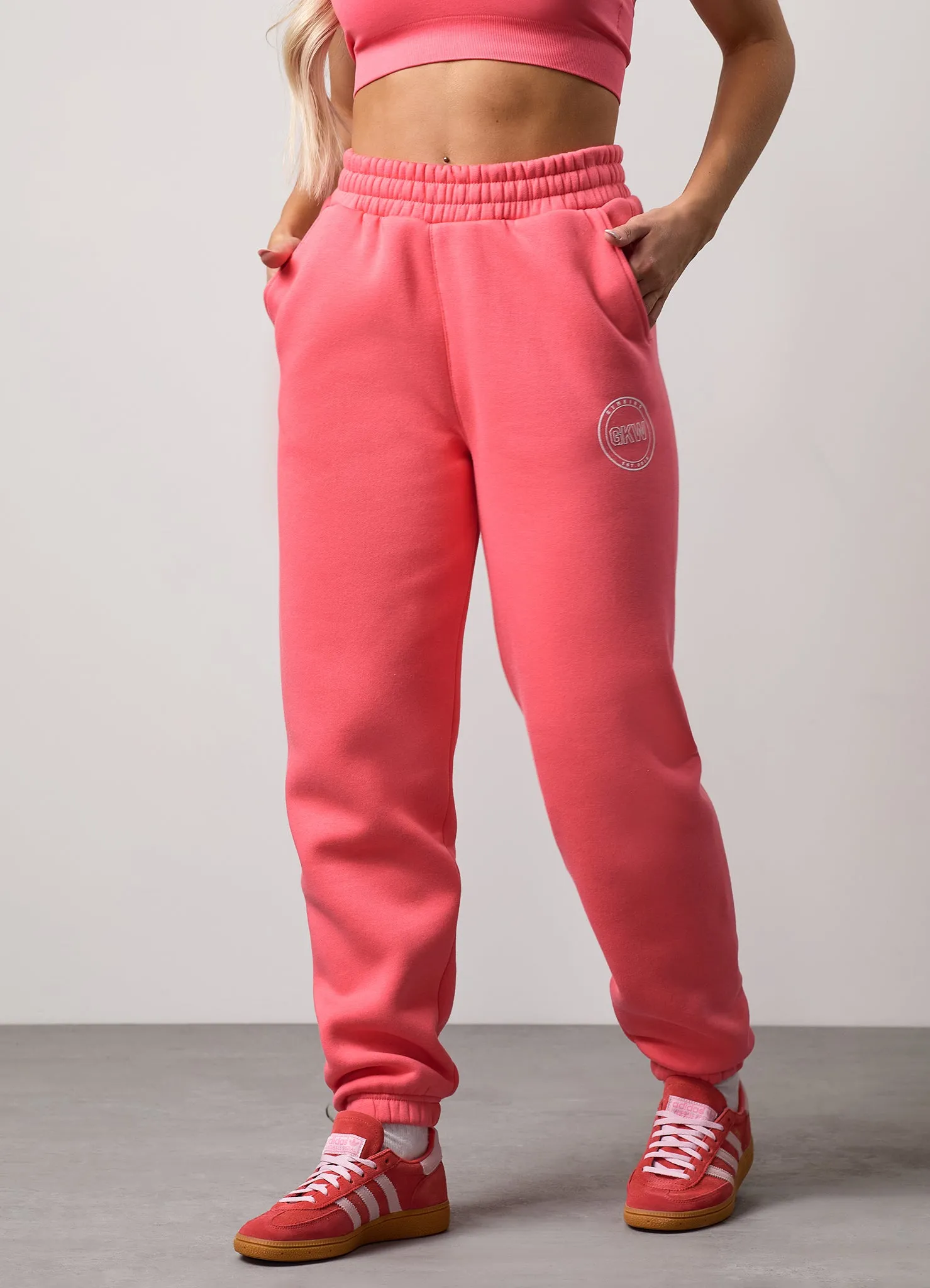 Light Waist Quick Dry Fit Gym King Transform Boyfriend Jogger - Coral