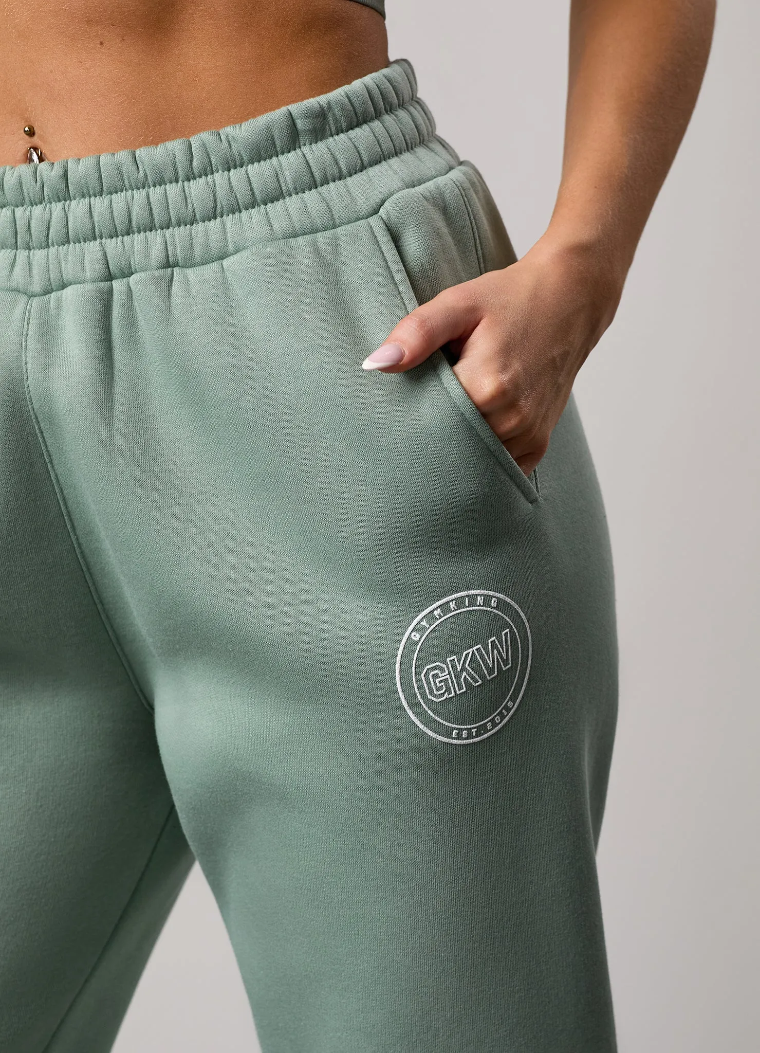 Gym King Transform Boyfriend Jogger - Soft Sage TaglessLabel Comfortable Cut