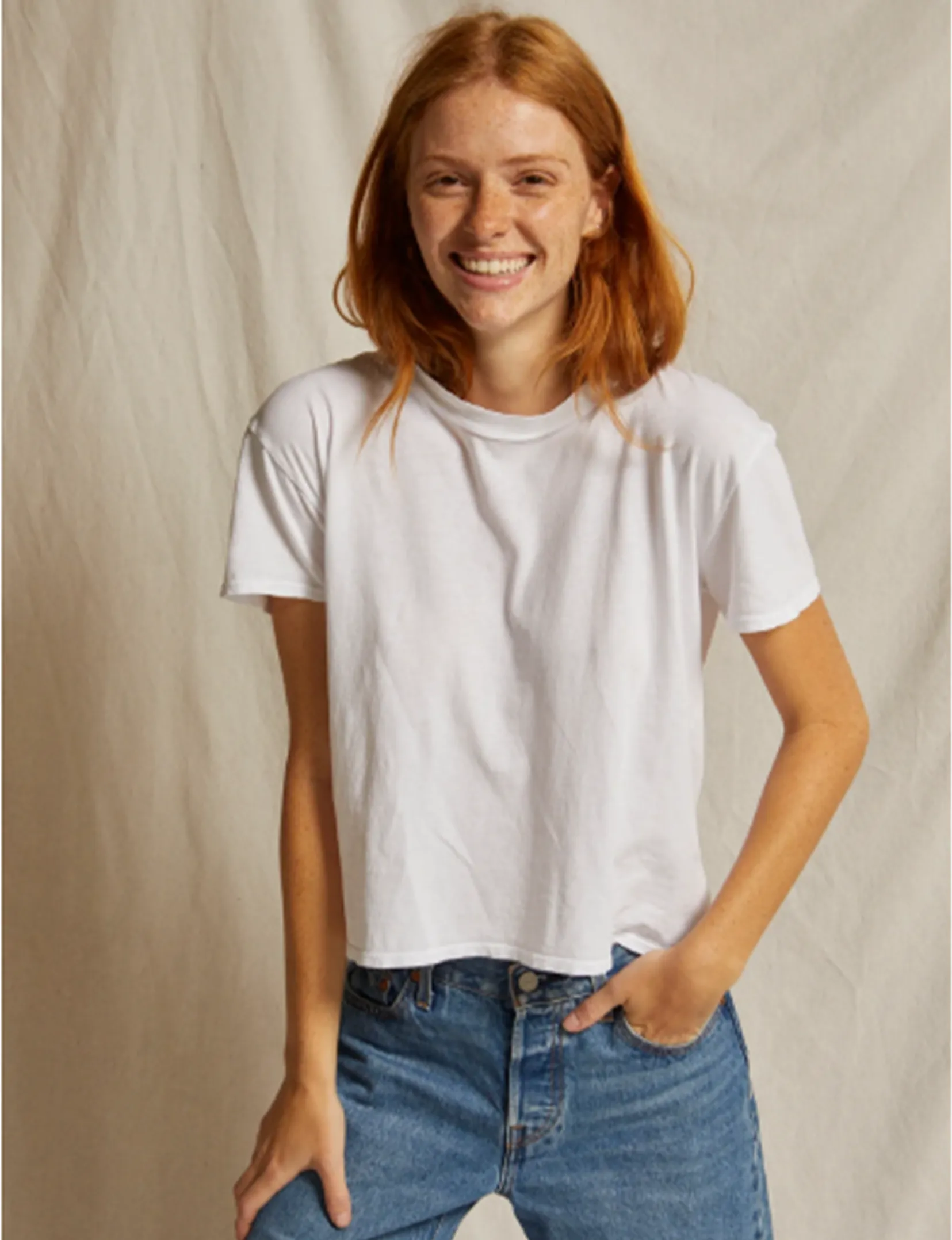 Harley Boxy Crew Tee, White Indoor Event Essential Style Wear