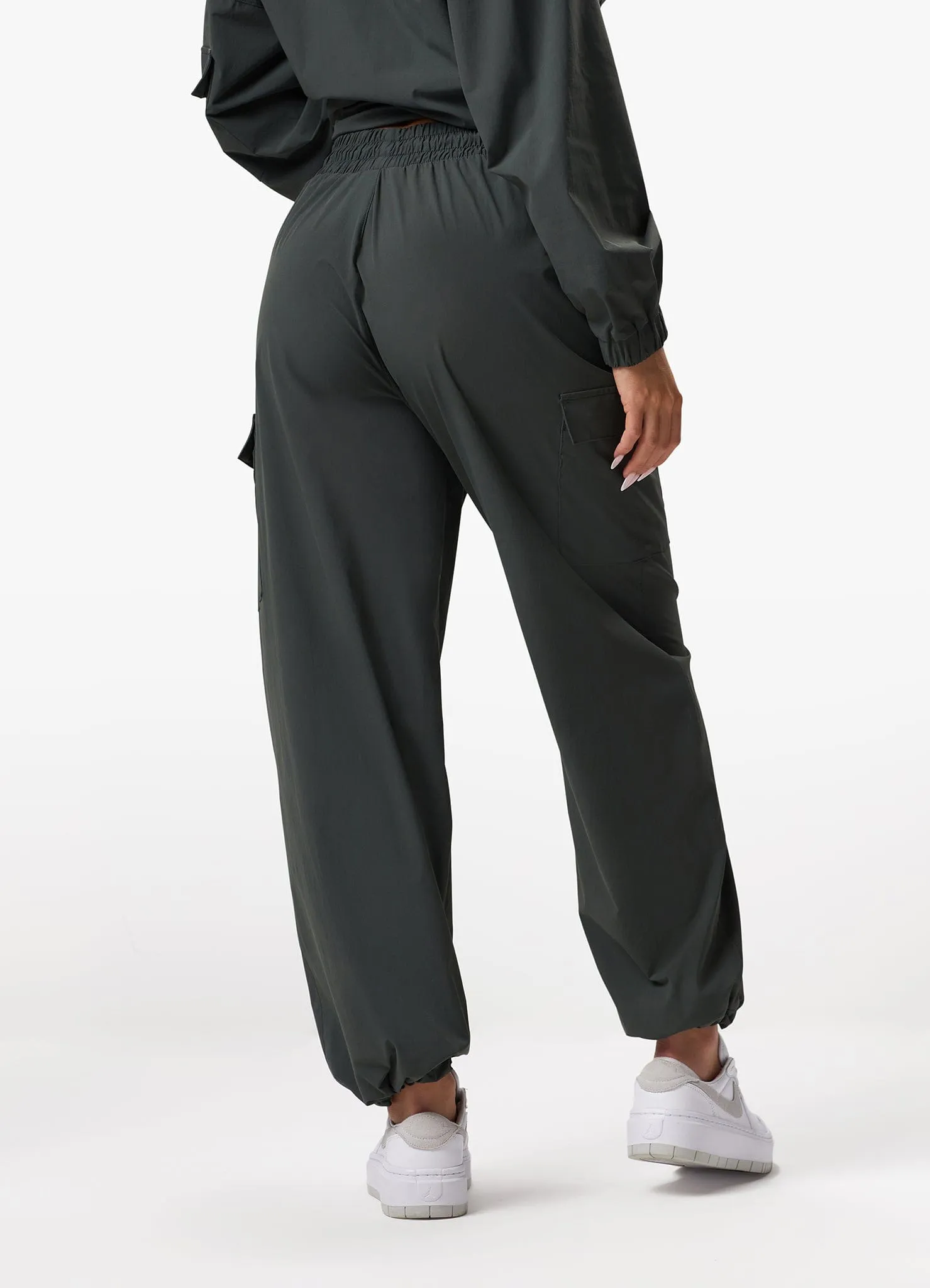 Gym King Woven Utility Cargo Pant - Green Smoke Abrasion Resistant Fabric