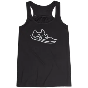 Flowy Racerback Tank Top - 26.2 Run Shoe Advanced Moisture Management Shock Resistant