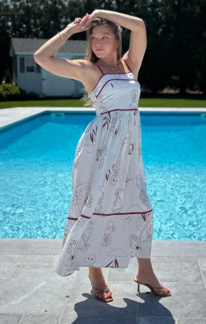 Exclusive-Design Waterfront Midi Dress