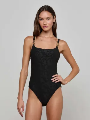 Remi One-Piece Swimsuit Sheer Panel