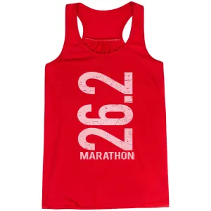 Air Flow Anti Pill Surface Flowy Racerback Tank Top - 26.2 Marathon Vertical