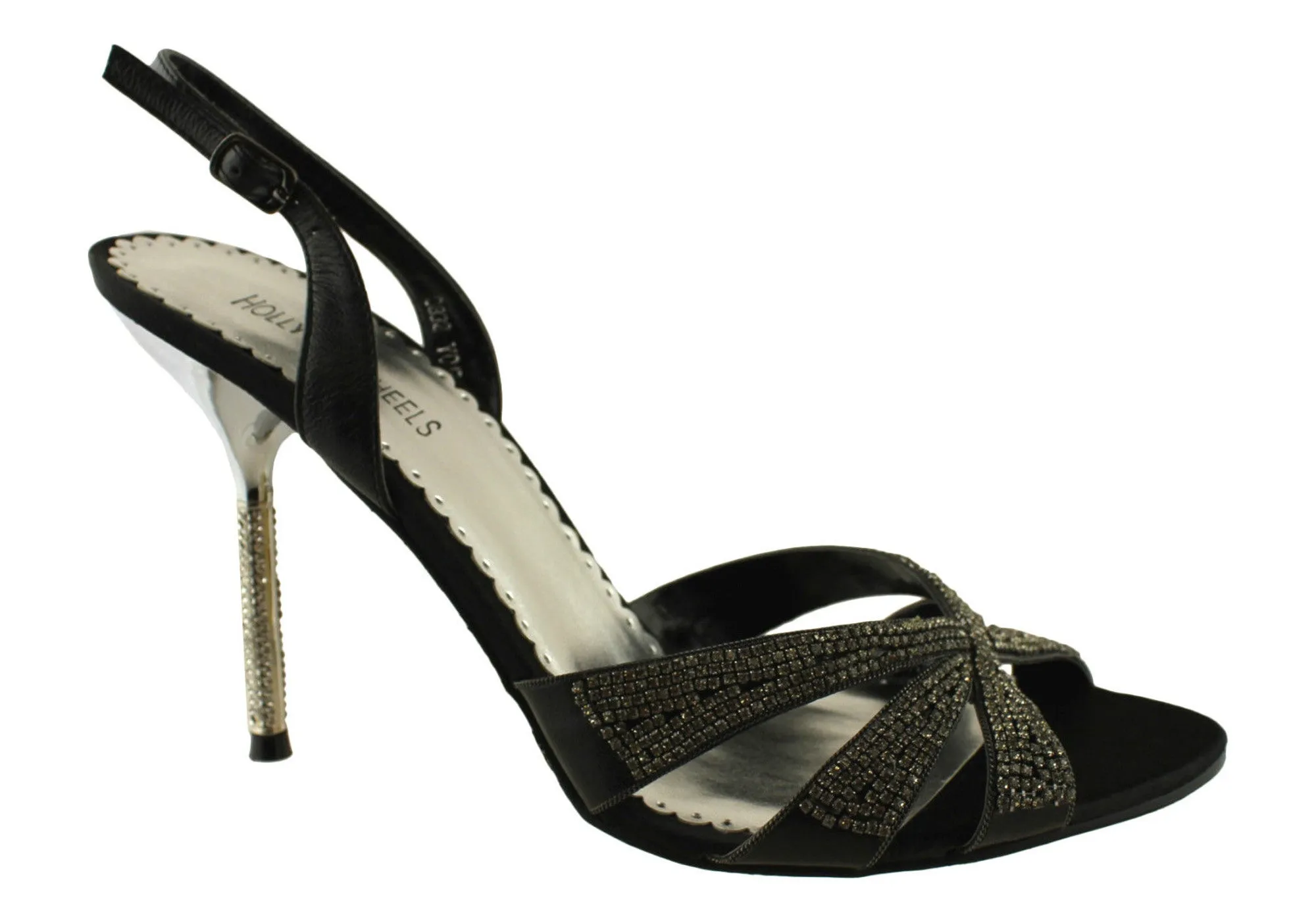 Statement style Holiday Party Footwear Hollywood Heels Flow Womens Dress Heel Sandals