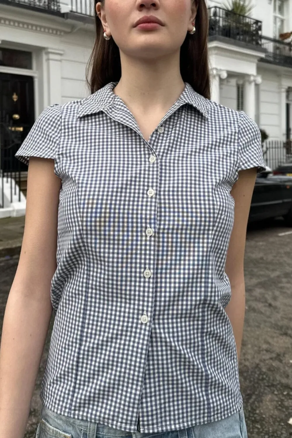Rue Plaid Top Running Speed