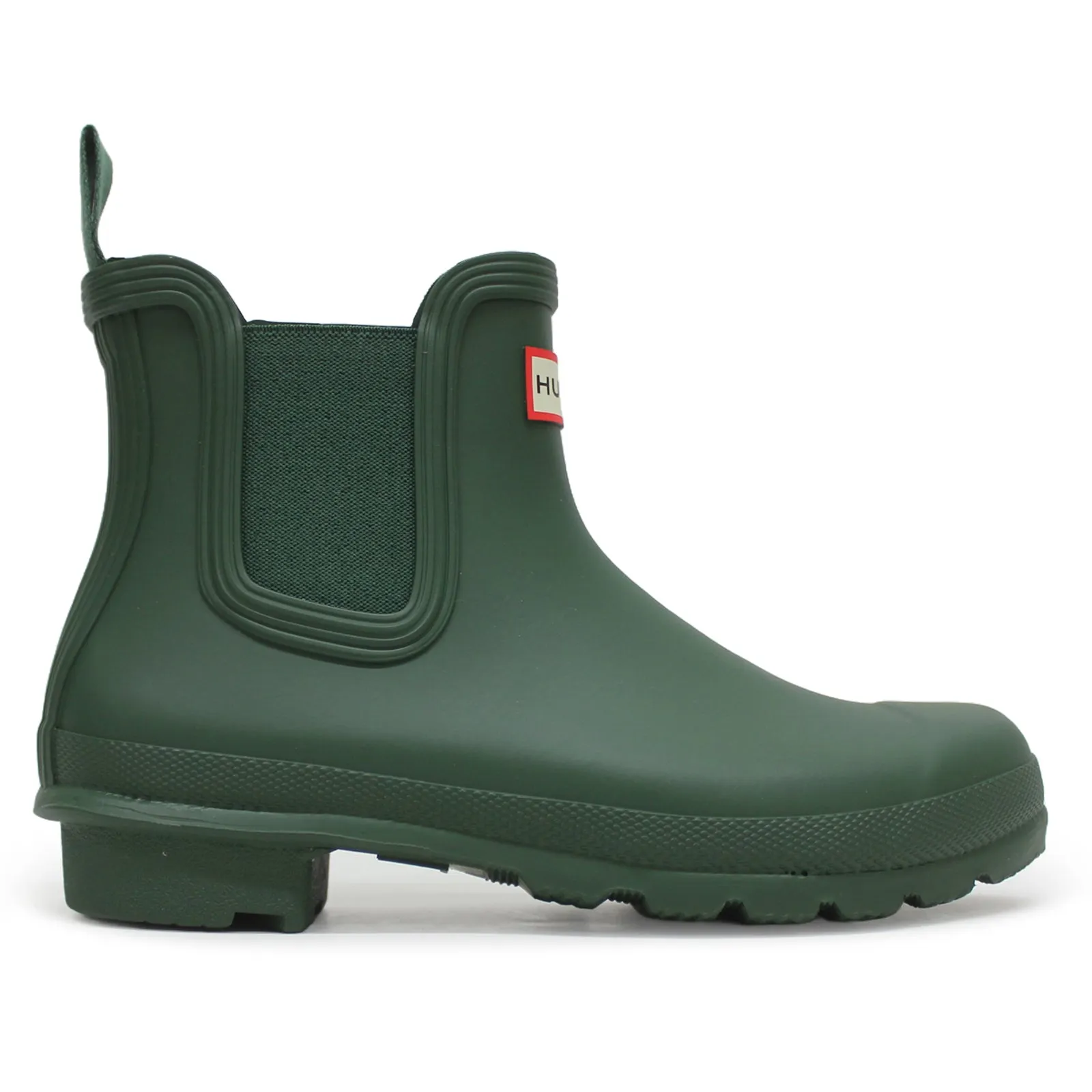 Hunter Original Chelsea Rubber Women's Ankle Hunter Green Boots Shock Absorbing Rough Terrain Abrasion Resistant Outsole
