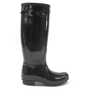 Mud Ground Hunter Original Tall Gloss Rubber Women's Wellingtons Black Boots