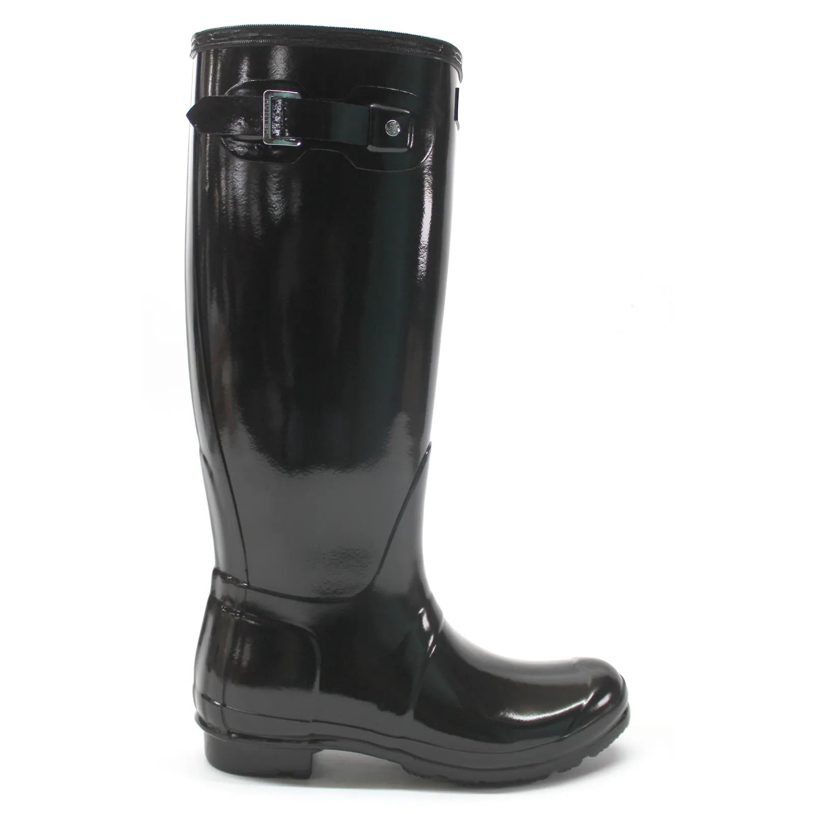 Outdoor Utility Padded Tongue Hunter Original Tall Gloss Rubber Women's Wellingtons Black Boots