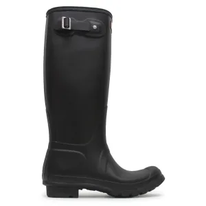 Hunter Original Tall Rubber Women's Wellingtons Black Boots Comfortable Upper
