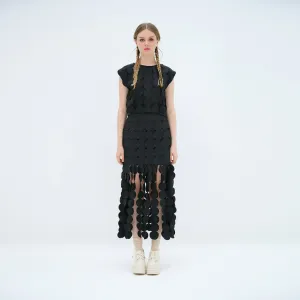 Clean Cut Polka Dot Skirt