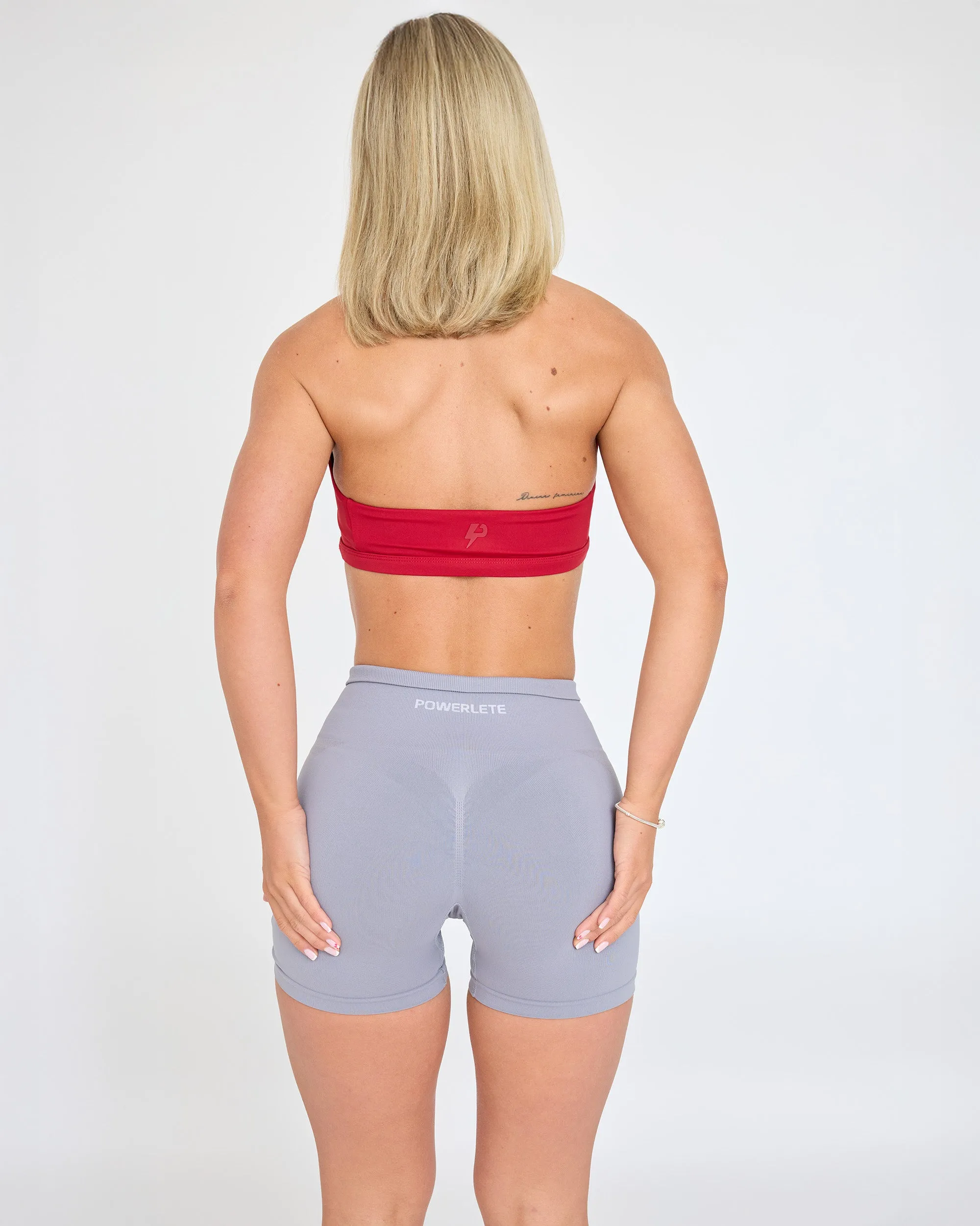 Legacy Halterneck Sports Bra Smooth Design Square Neck